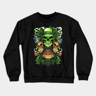 Marijuana Skulls Crewneck Sweatshirt